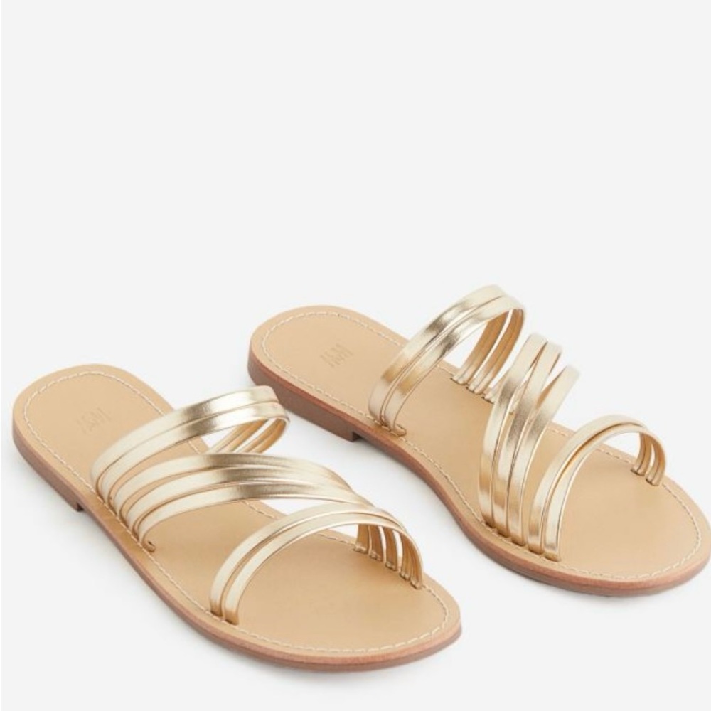 H&M Gold Strappy Sandals